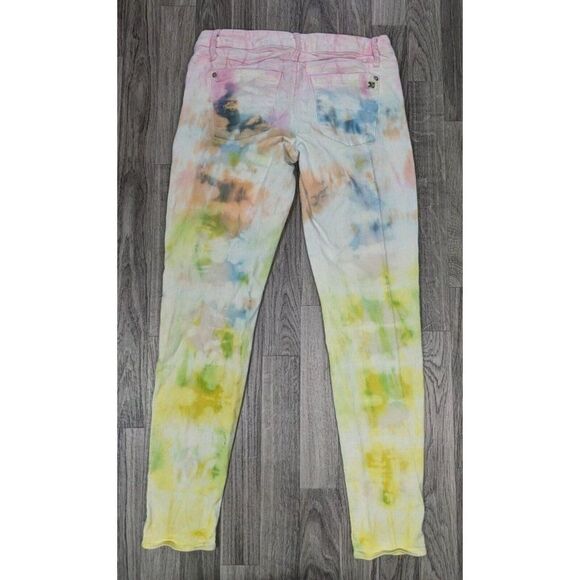 Joe's Womens Size 28 Pockets Tie Dye Multicolored Skinny Denim Jeans Jeggings - Picture 2 of 11